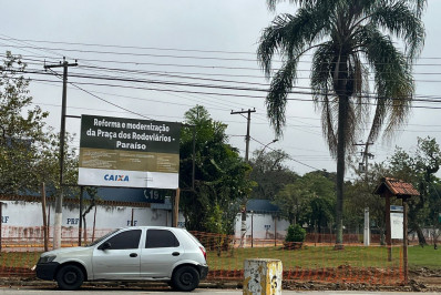 Obra de R$ 1 milhão de reais em praça de Resende chama atenção dos moradores