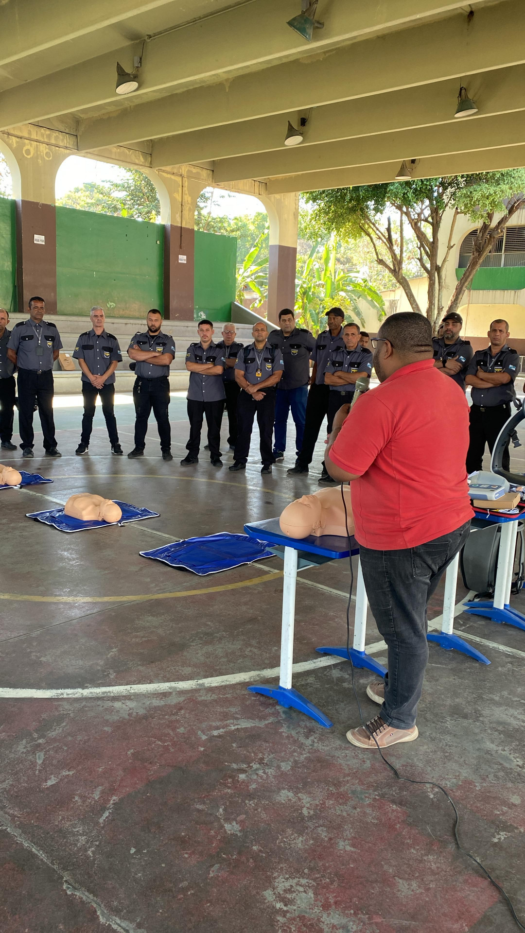 A capacitação em primeiros socorros foi feita pelo Samu de Guapimirim