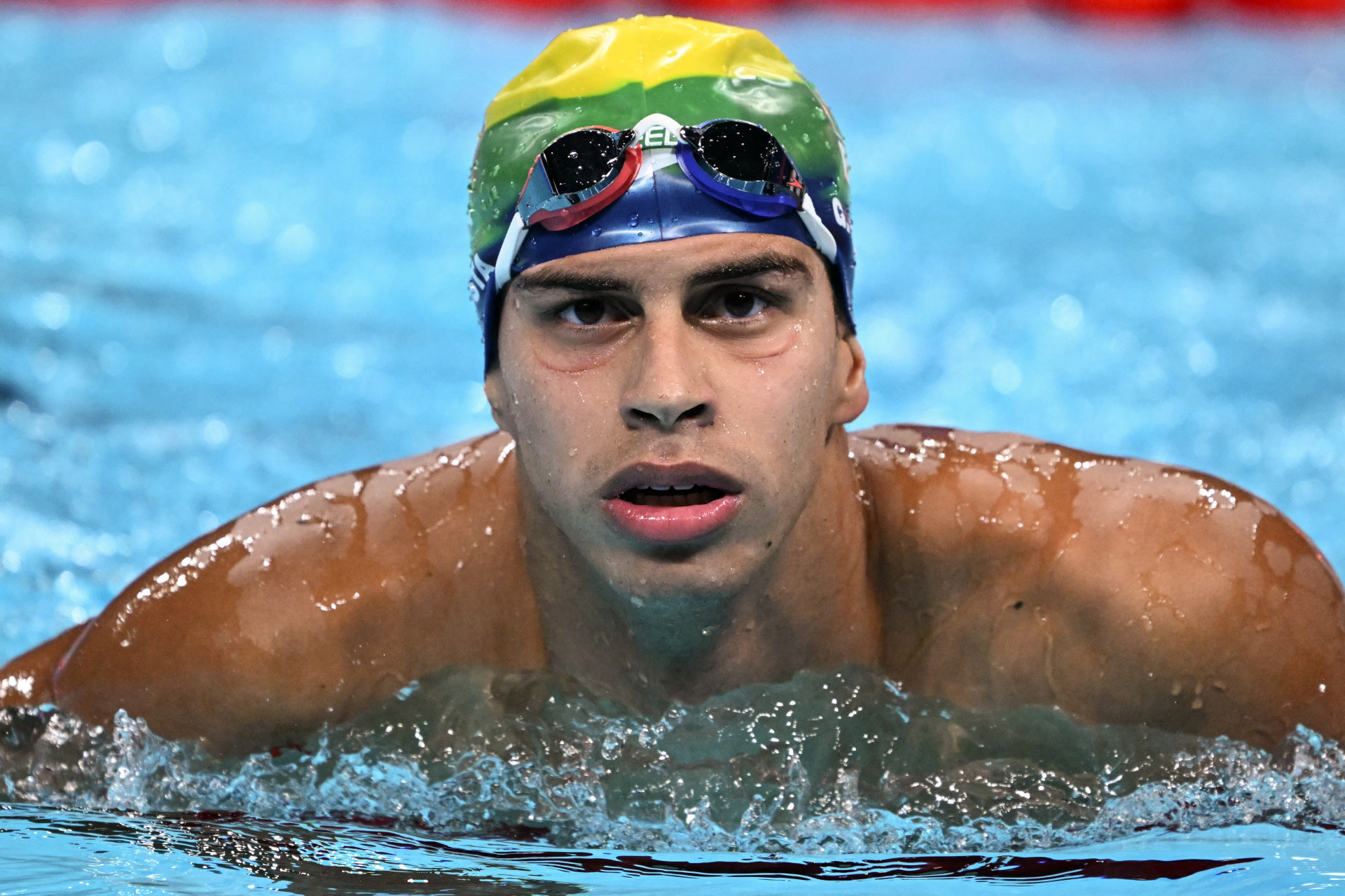 Guilherme Costa, o Cachorrão, ficou fora da final dos 800m livre na natação - AFP