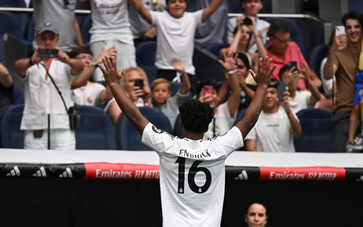 Endrick foi apresentado pelo Real Madrid