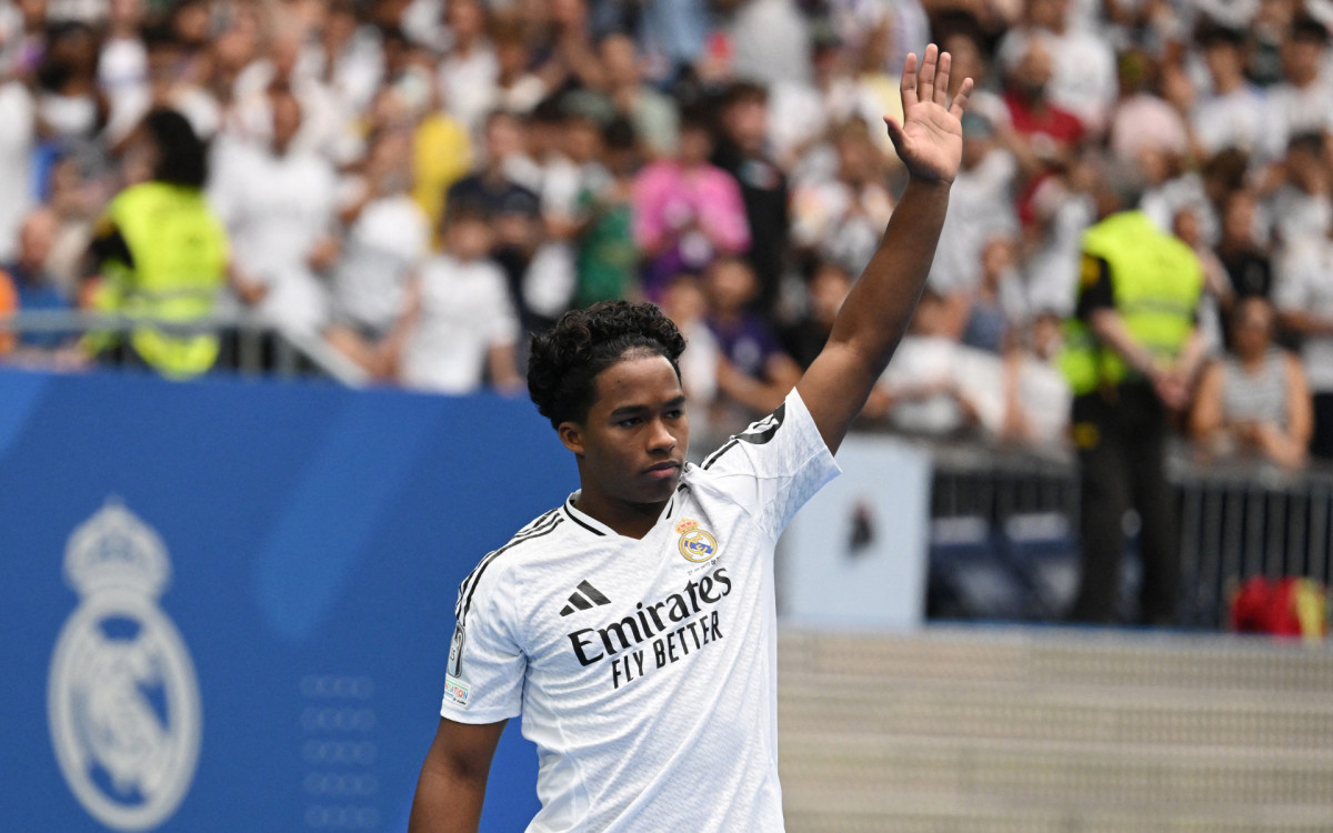 Endrick foi apresentado pelo Real Madrid - AFP