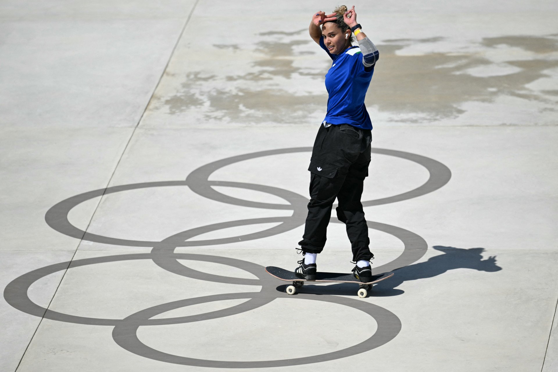 Gabi Mazetto fez sua estreia nos Jogos Olímpicos - AFP