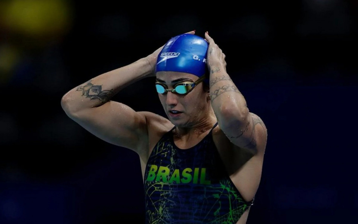 Maria Fernanda terminou em sétimo na final dos 400m livre feminino nos Jogos de Paris.
