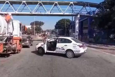 Tubulação de gás é atingida durante obras da Light na Ilha do Governador 