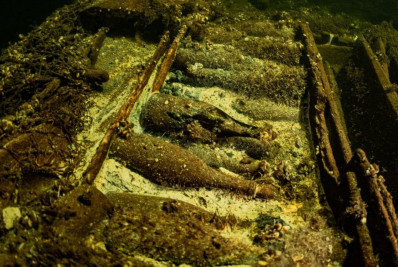 Mergulhadores encontram 100 garrafas de champanhe nos destroços de navio na costa da Suécia; FOTOS