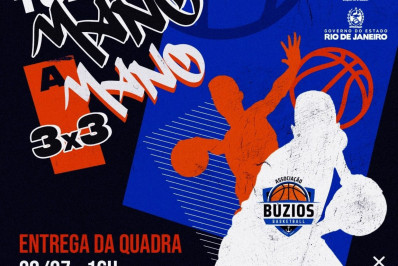Associação Búzios Basquete foi contemplado com uma quadra profissional móvel de Basquete pelo Estado