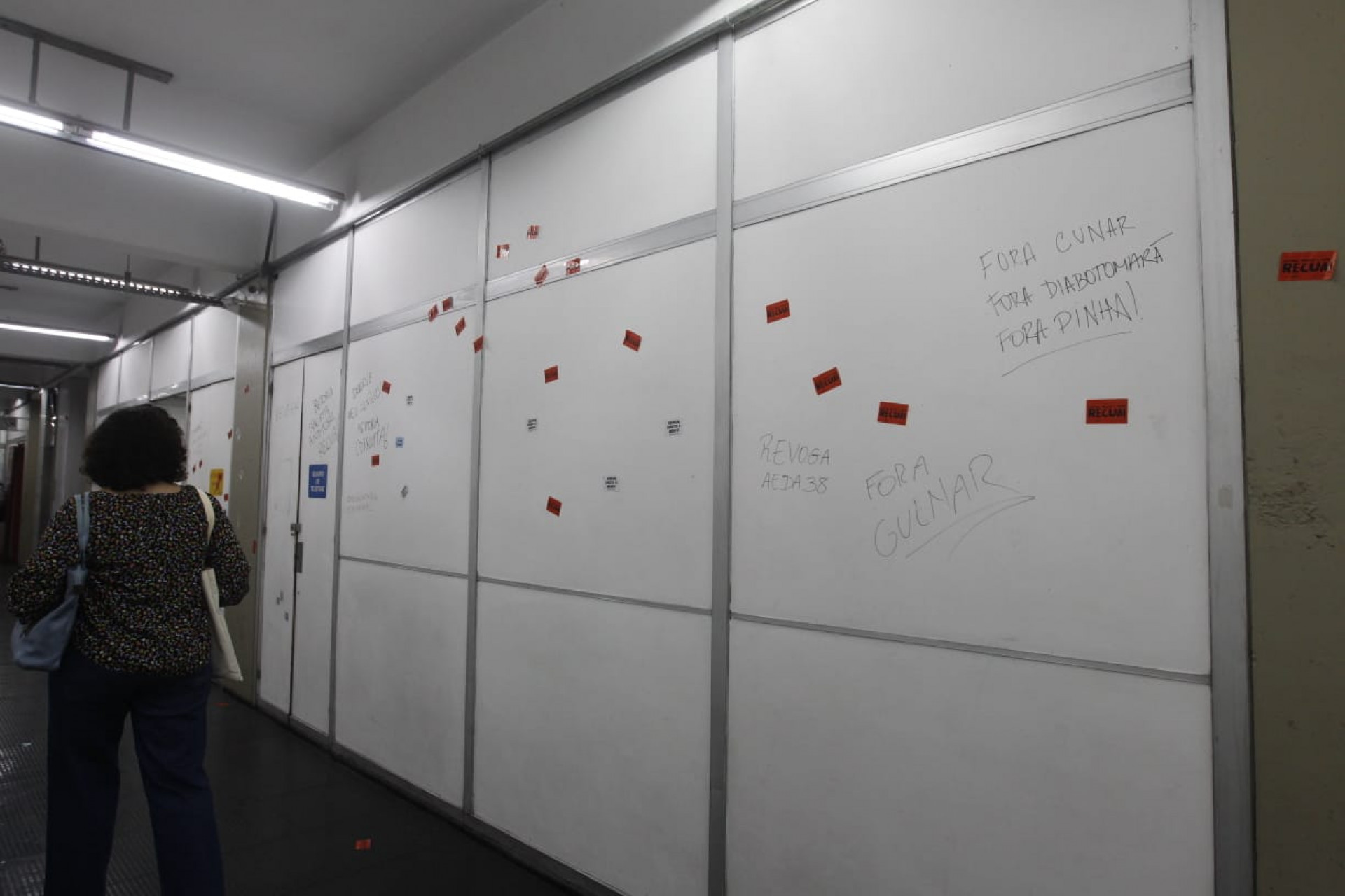 Ocupação na reitoria da Uerj, após o anúncio de corte de benefícios - Reginaldo Pimenta/Agência O DIA