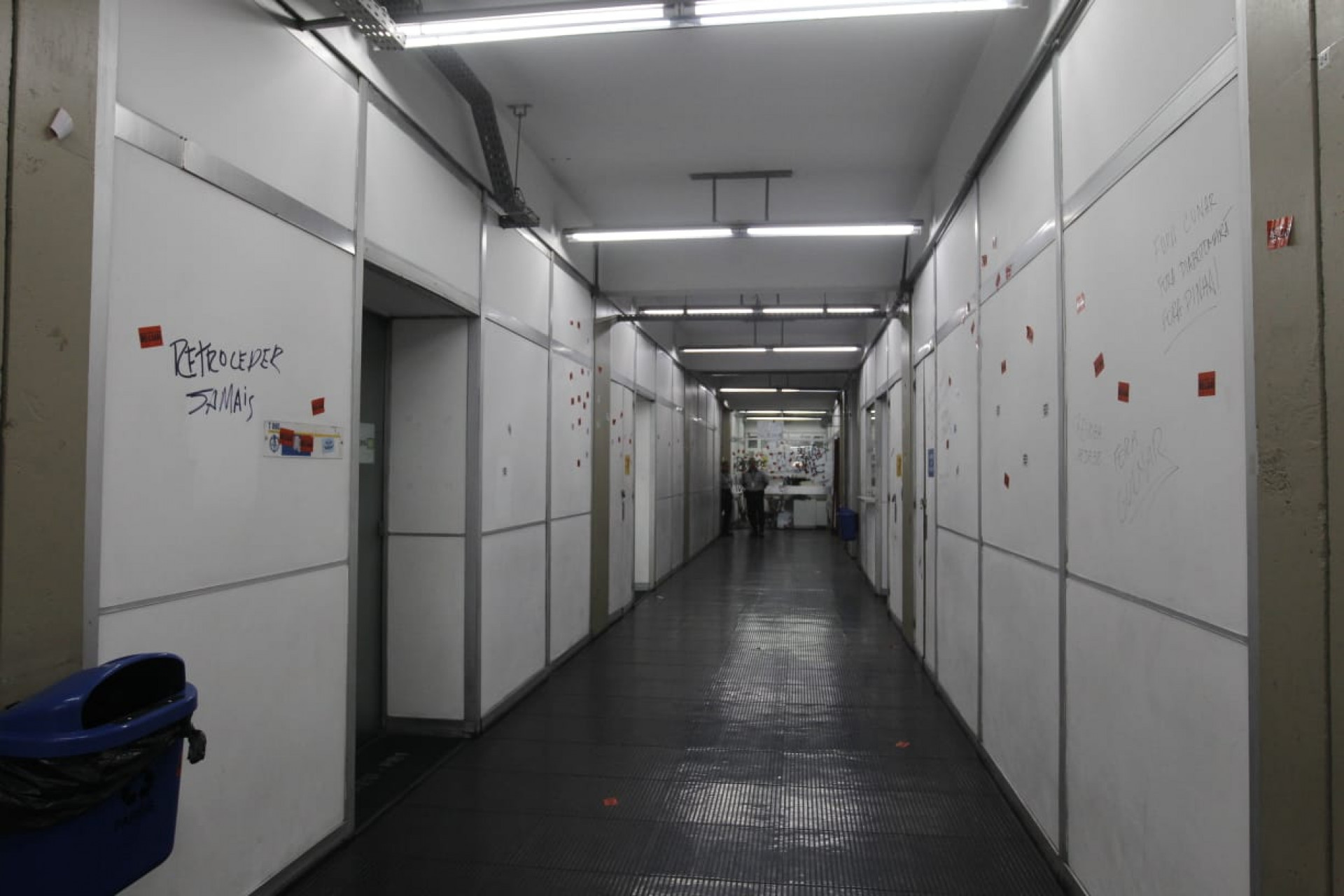 Ocupação na reitoria da Uerj, após o anúncio de corte de benefícios - Reginaldo Pimenta/Agência O DIA