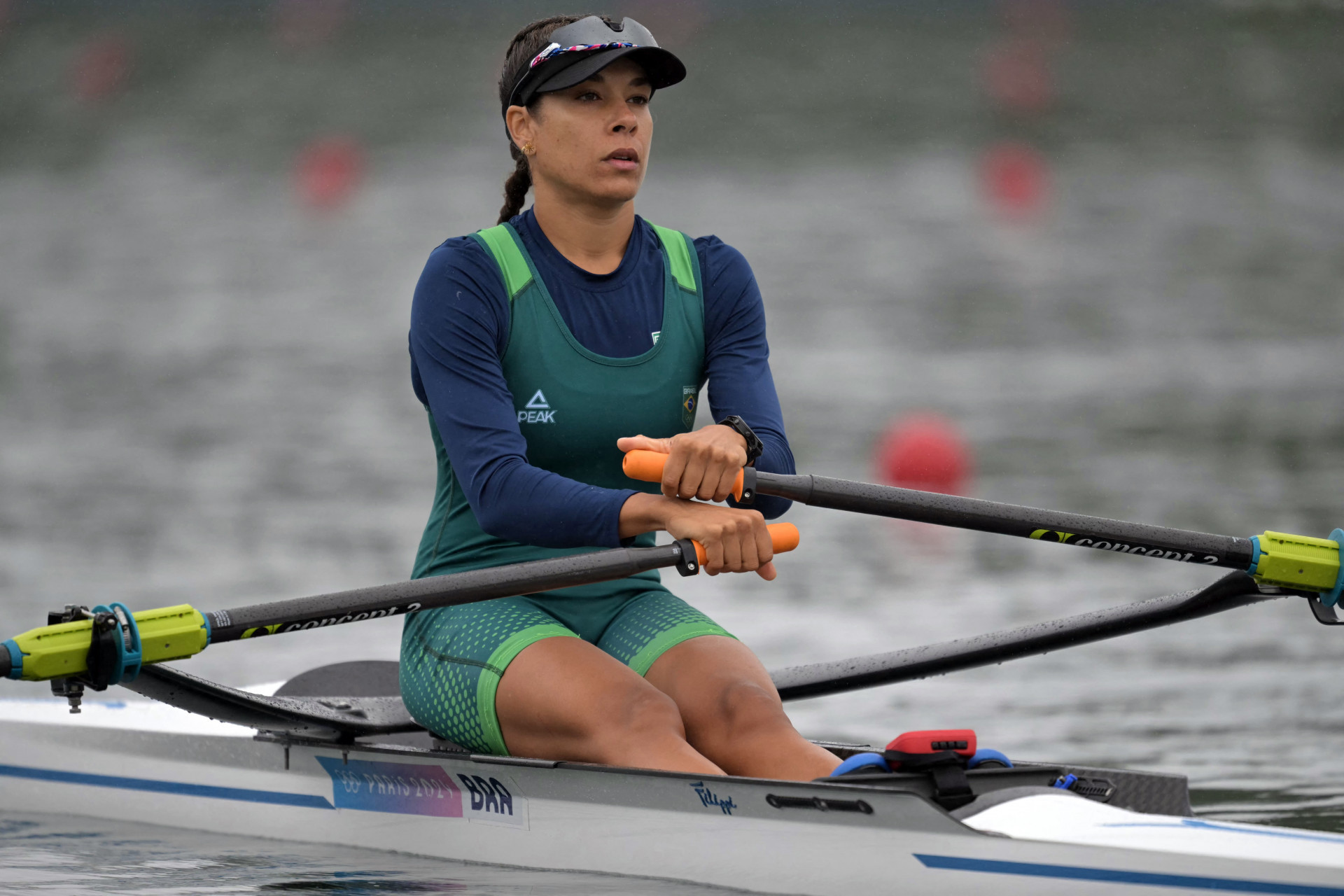Beatriz Tavares não vai disputar medalhas no skiff simples do remo feminino nos Jogos Olímpicos de Paris 2024 - BERTRAND GUAY / AFP
