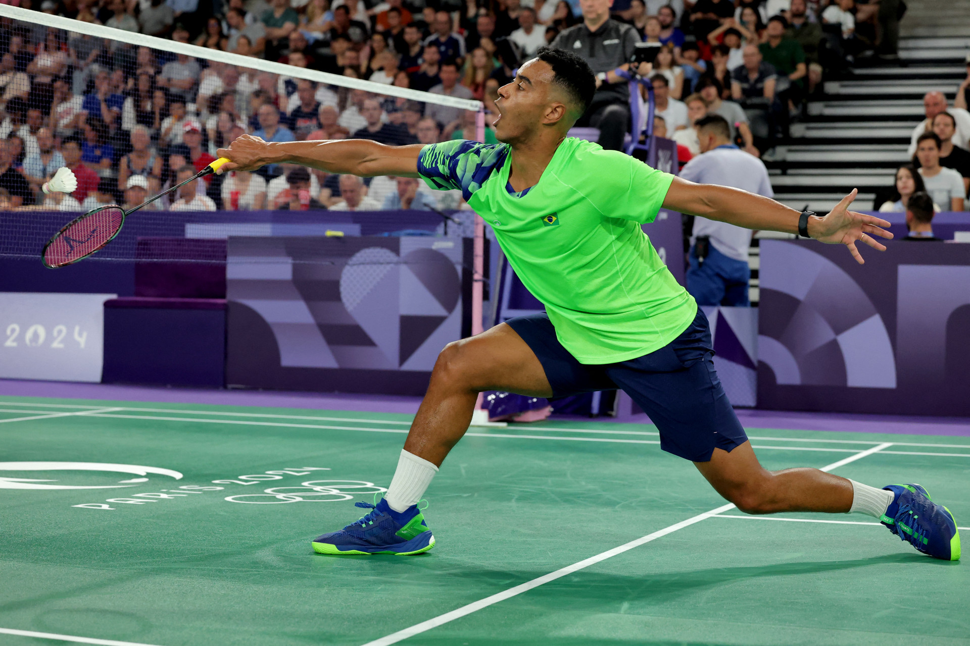 Ygor Coelho foi derrotado novamente no badminton - AFP