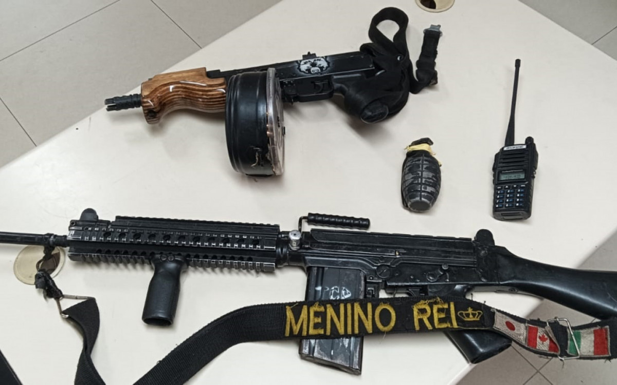 Material apreendido com Diamante e Radical