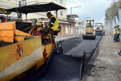 Obras de pavimentação da Avenida Homero Leite avançam em Barra Mansa