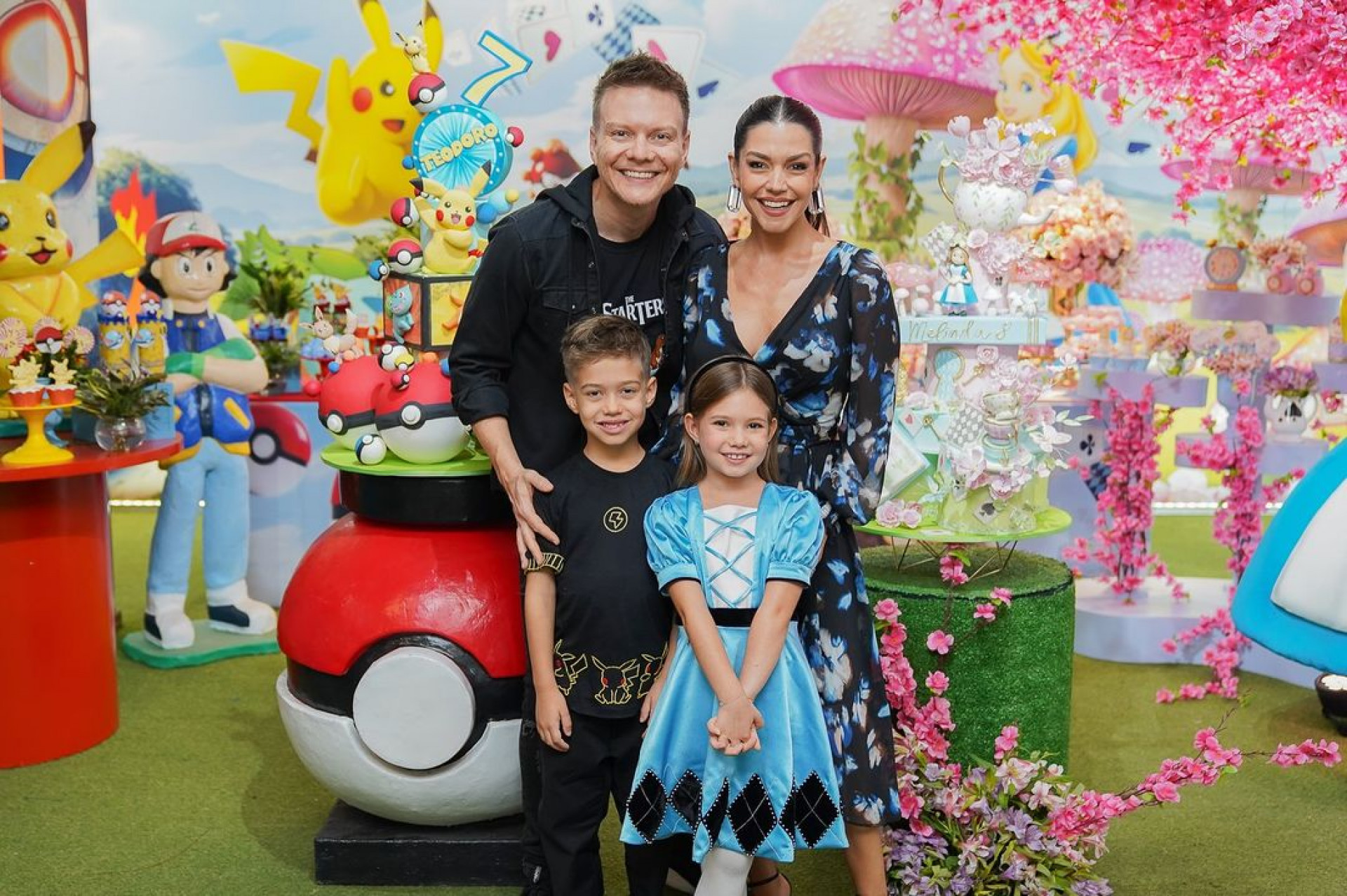 Michel Teló e Thais Fersoza fazem festa dupla para os filhos 
 - Reprodução / Instagram 