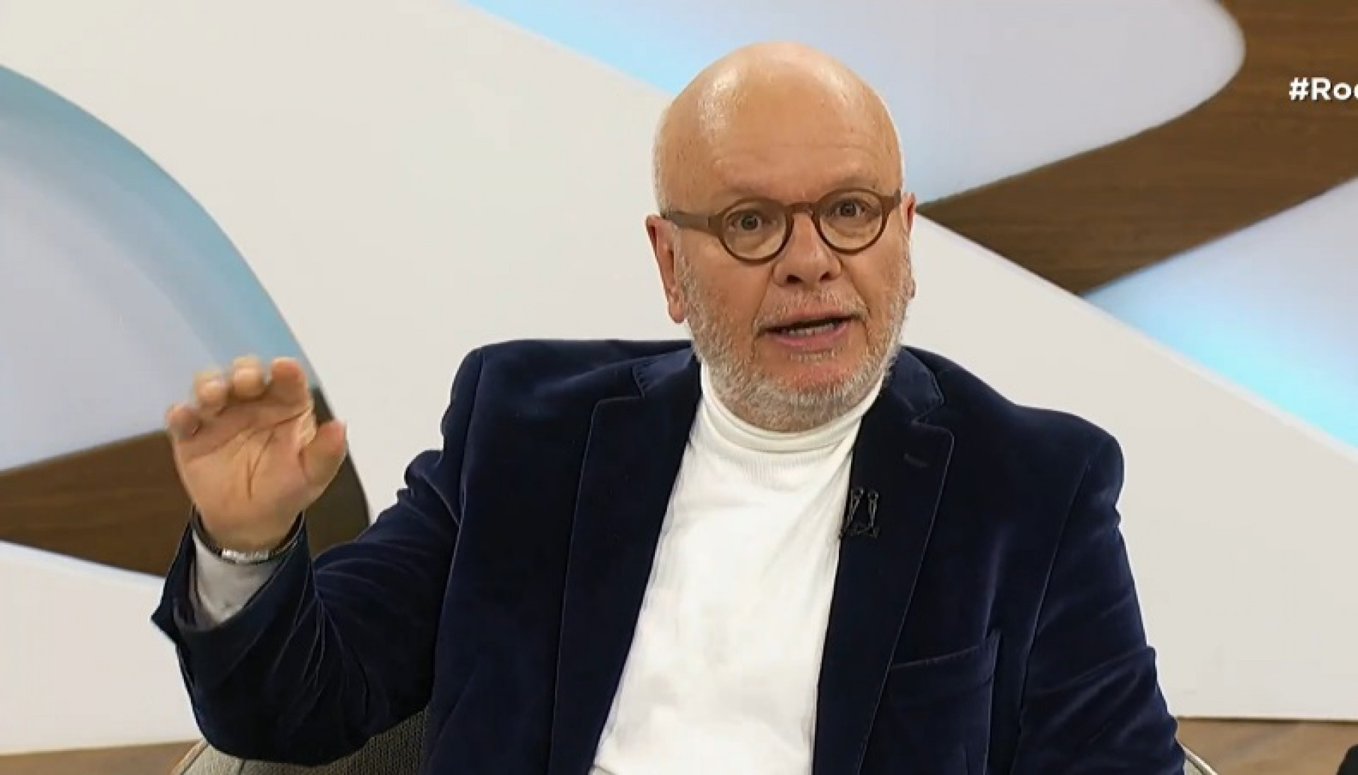 Marcelo Tas durante o 'Roda Viva' - Reprodução de vídeo