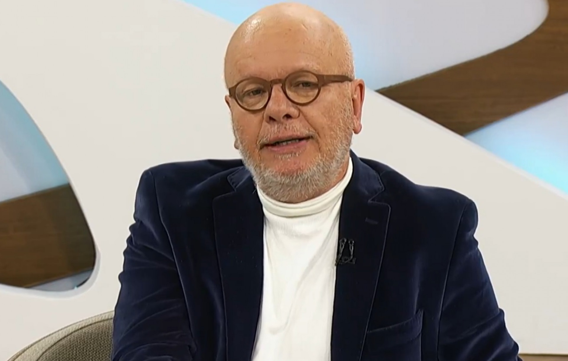 Marcelo Tas durante o 'Roda Viva' - Reprodução de vídeo