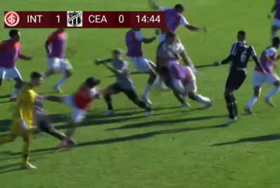 Vídeo: jogo do Brasileirão sub-20 é marcado por pancadaria generalizada