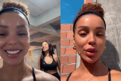 Brunna Gonçalves e Ludmilla mostram obra da nova mansão que já tem quartinho para futuro bebê