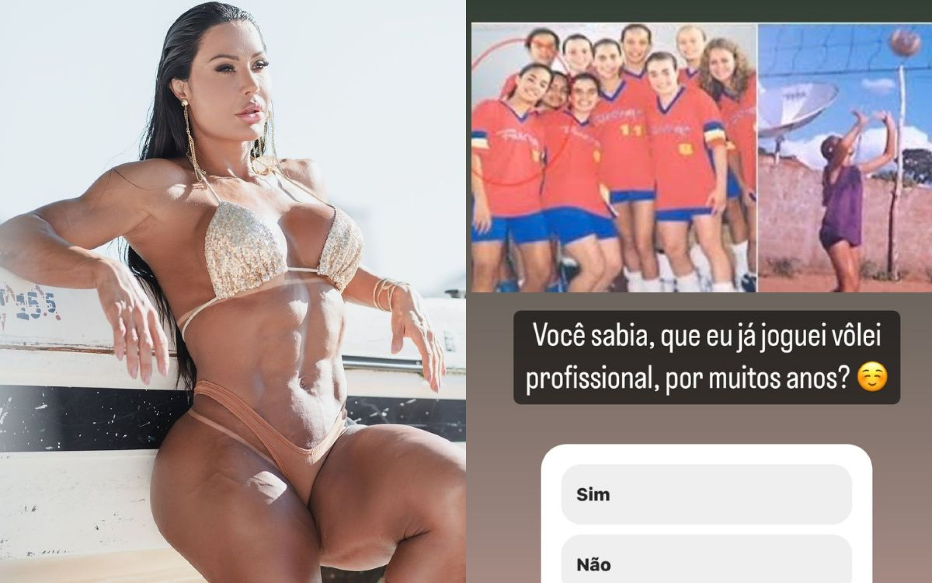 Gracyanne Barbosa entra em clima olímpico e relembra esportes que já praticou - Reprodução / Instagram