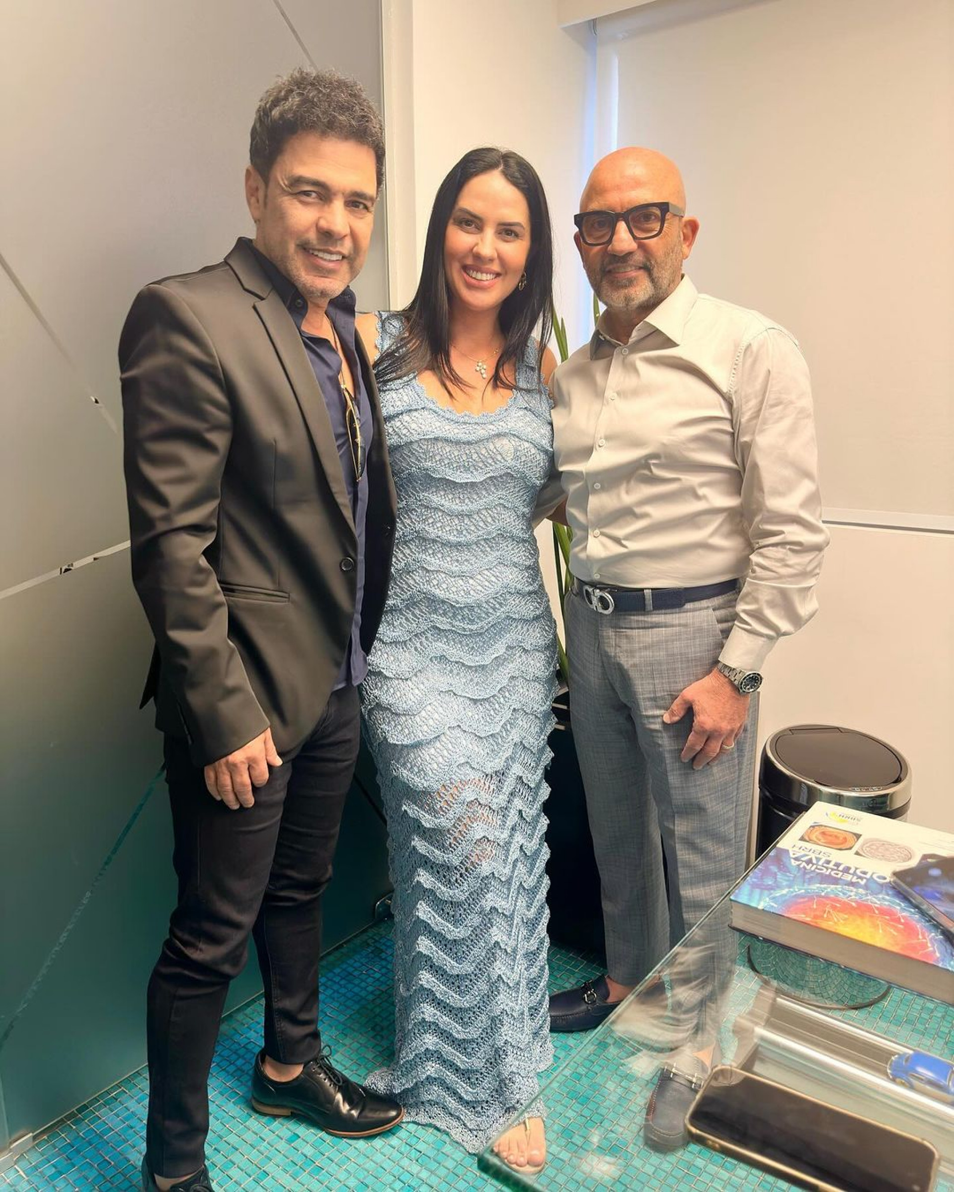 Zezé Di Camargo acompanha ultrassonografia de Graciela Lacerda  - Reprodução / Instagram