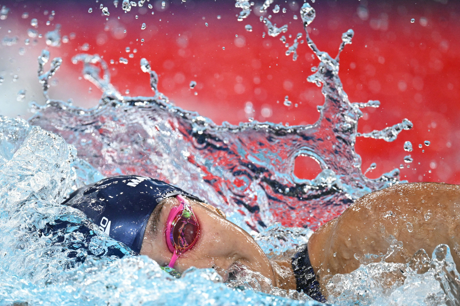 Brasil se classificou para final dos 4x200m feminino na natação, mas terminou em sétimo lugar - Oli Scarff / AFP