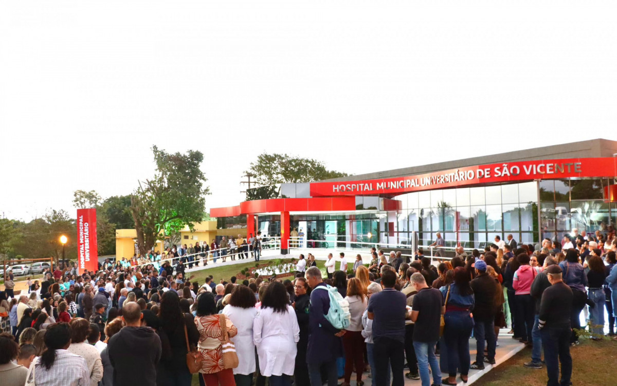 Inauguração Hospital Municipal Universitário de São Vicente
