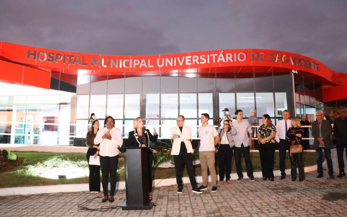 Inauguração Hospital Municipal Universitário de São Vicente