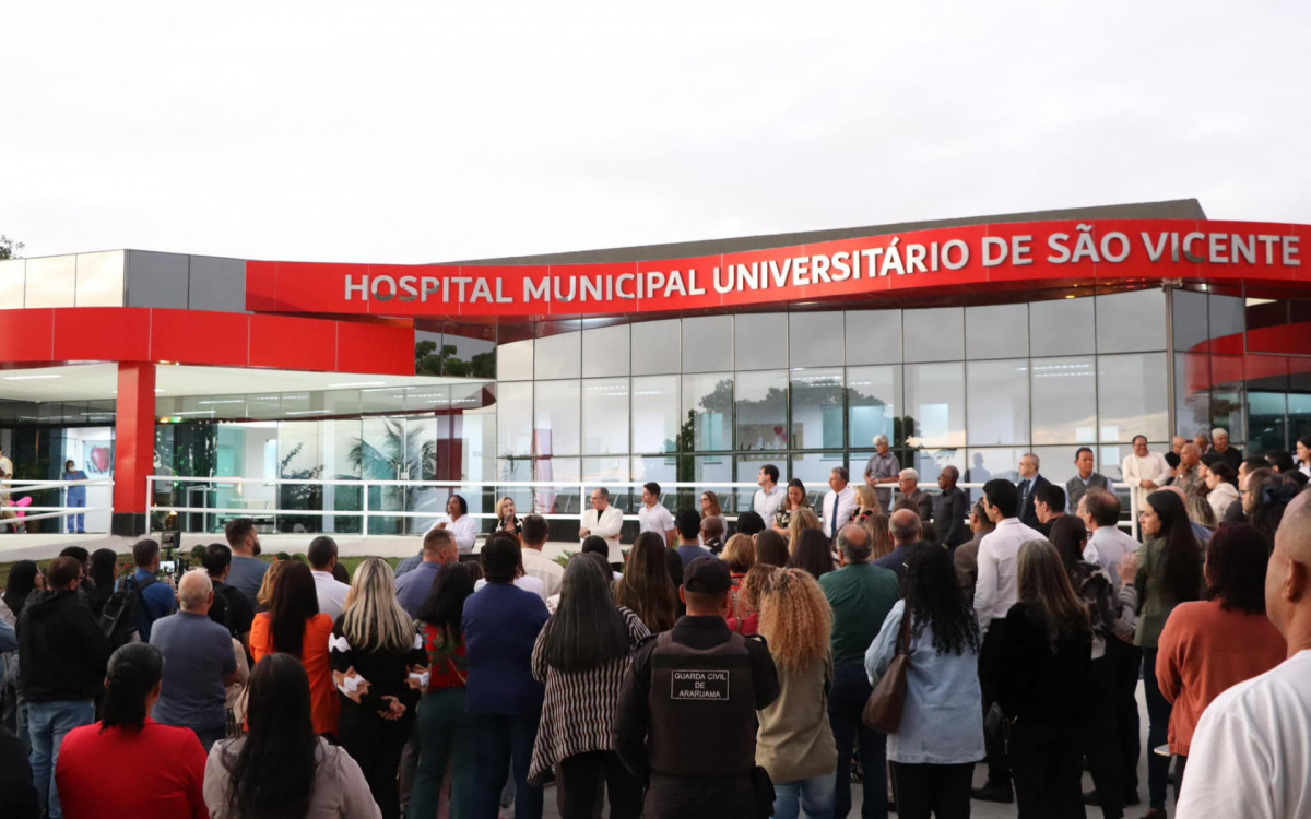 Inauguração Hospital Municipal Universitário de São Vicente