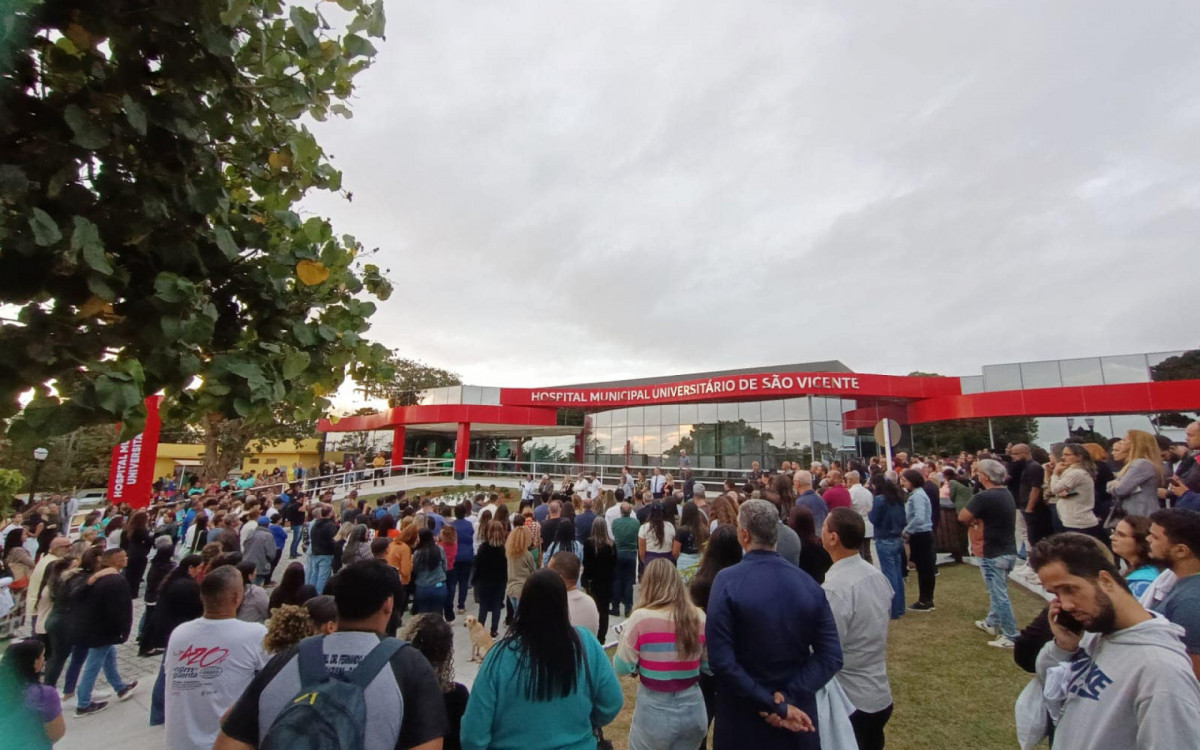 Inauguração Hospital Municipal Universitário de São Vicente