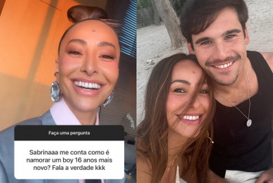 Sabrina Sato fala sobre diferença de idade com Nicolas Prattes: 'Nem lembrava que são 16 anos'