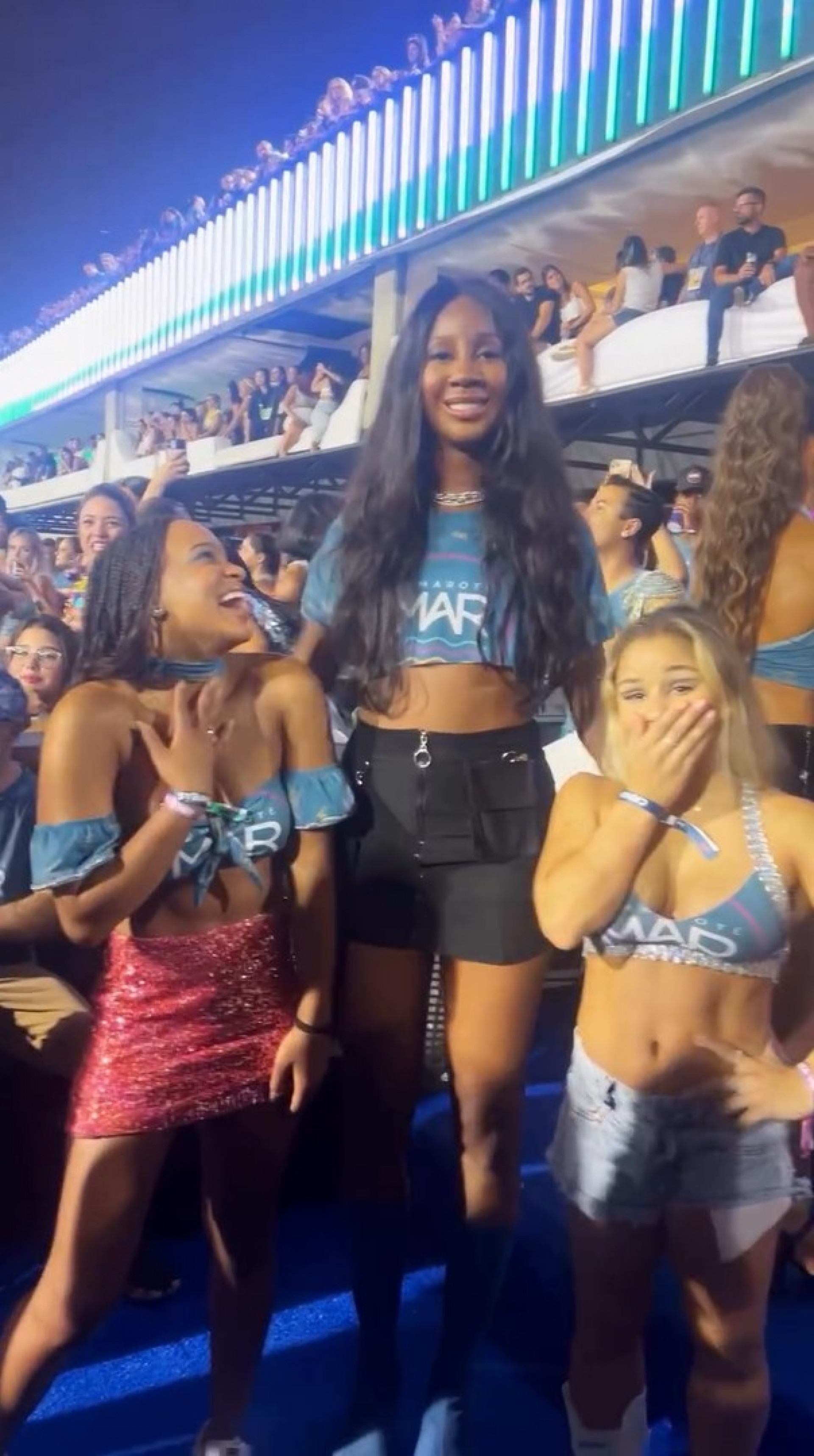 Camilla de Lucas brinca com altura de Rebeca Andrade e Flavia Saraiva - Reprodução / Instagram