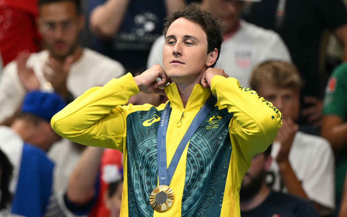 Cameron McEvoy levou o ouro os 50m livre de natação na Olimpíada de Paris