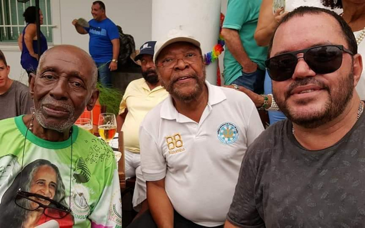 Nelson Sargento, Martinho da Vila e Toninho Geraes - Reprodução/Instagram