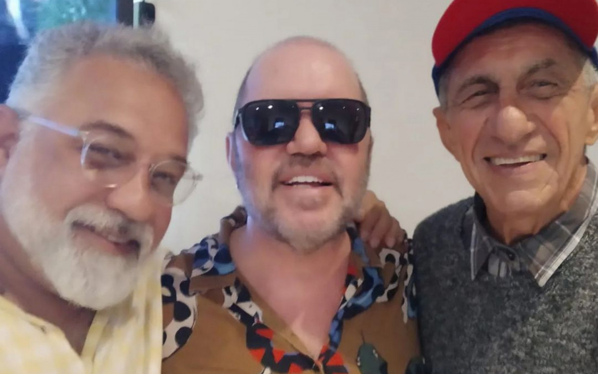 Toninho Geraes com Chico Alves e Fagner - Reprodução/Instagram
