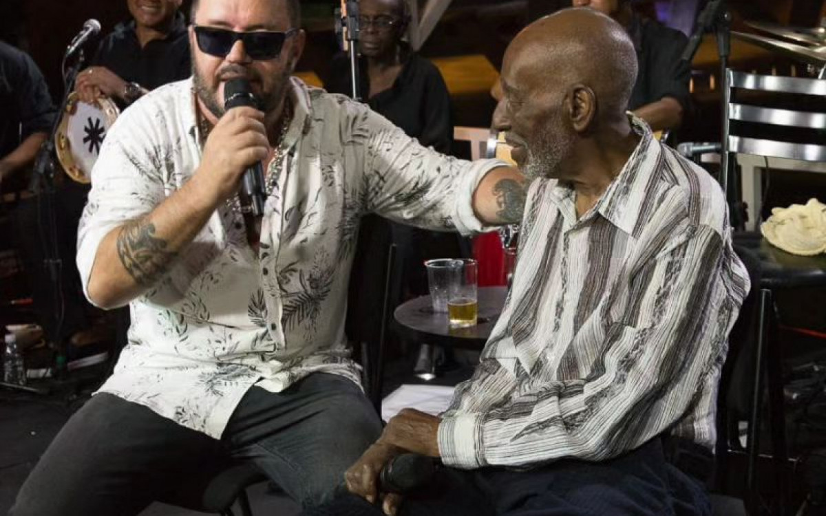 Toninho Geraes e o saudoso Nelson Sargento - Reprodução/Instagram