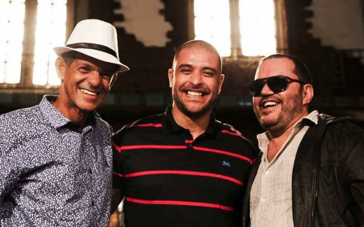Serginho Beaga, Diogo Nogueira e Toninho Geraes - Reprodução/Instagram