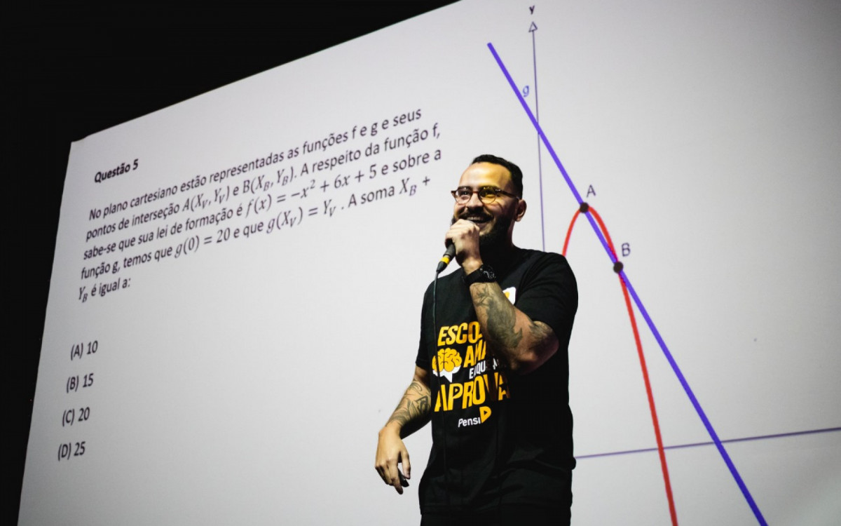 Anderson Machado, professor de Matemática do Pensi
