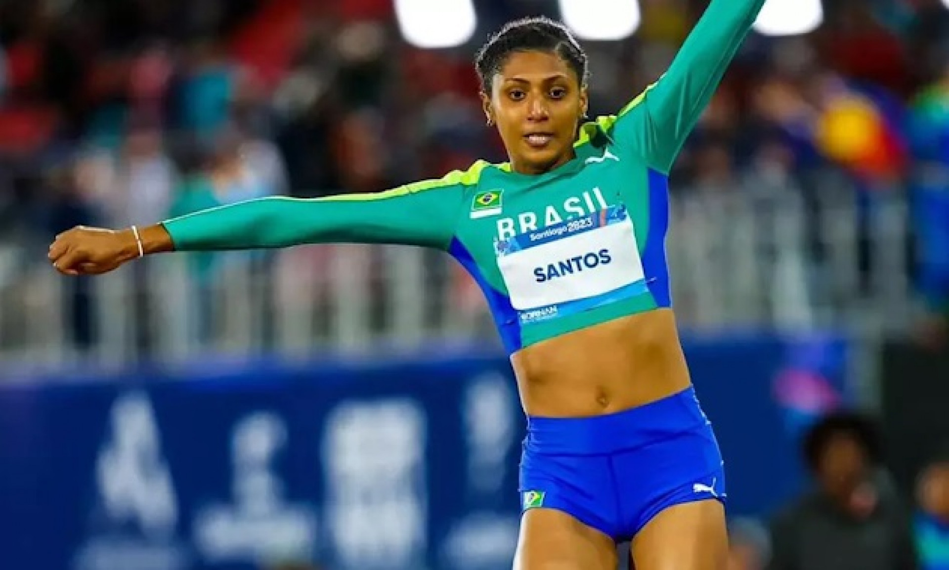 Gabriele Santos não avançou no salto triplo - Reprodução