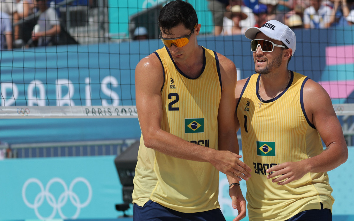 George e André em ação na Olimpíada de Paris