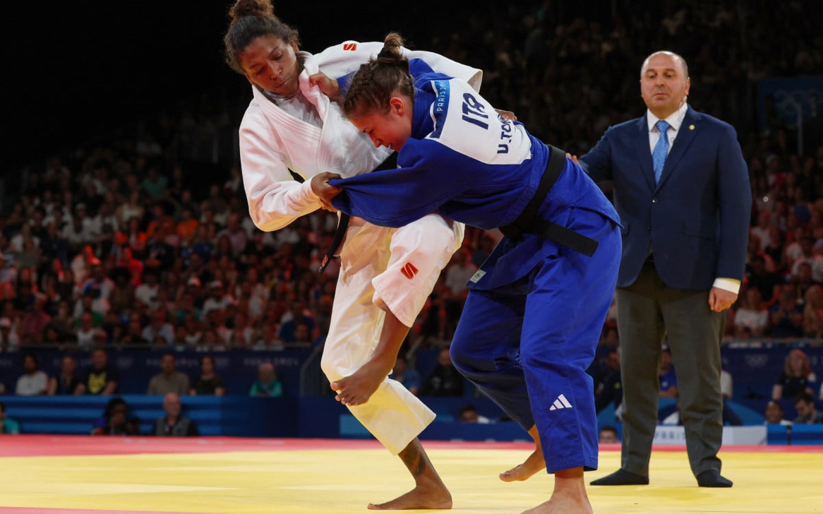 Brasil enfrentou a Itália na disputa pela medalha de bronze por equipes no judô nos Jogos Olímpicos de Paris 2024 - AFP