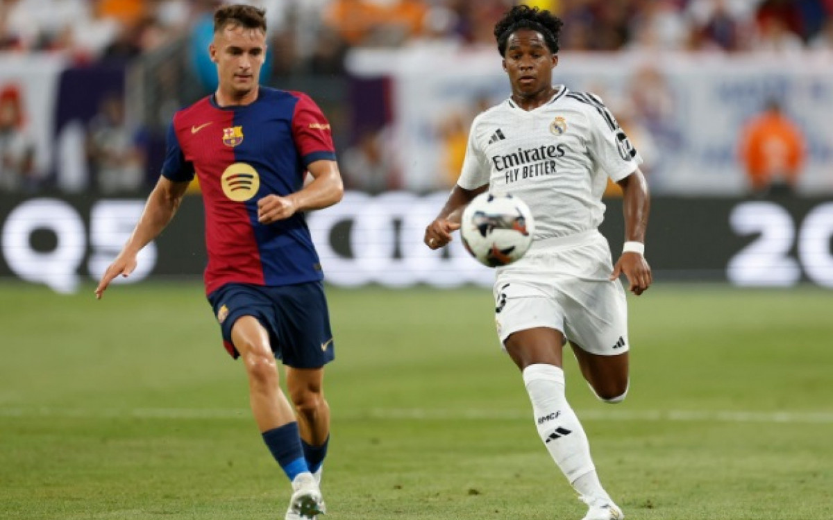 Endrick fez seu primeiro clássico com a camisa do Real Madrid contra o Barcelona