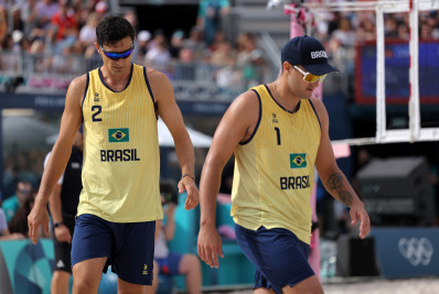 André e George perdem para dupla alemã e são eliminados nas oitavas do vôlei de praia