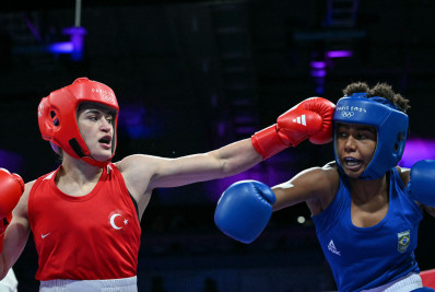 Jucielen perde para turca e é eliminada nas quartas de final do boxe