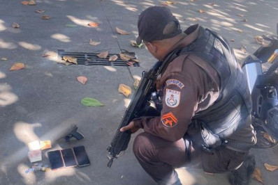 PM prende suspeito com sete anotações criminais após furto de farmárcia em Belford Roxo