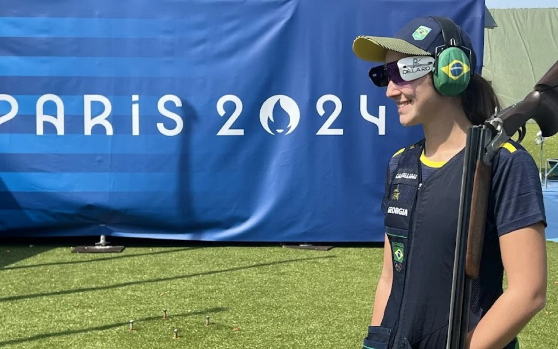 Georgia Furquim foi eliminada na primeira fase do skeet feminino dos Jogos Olímpicos de Paris 2024. Ela ficou com o 28º lugar na primeira parcial. Neste domingo, voltou a ação e subiu duas posições, mas não foi o suficiente ara avançar. - Divulgação / CBTE