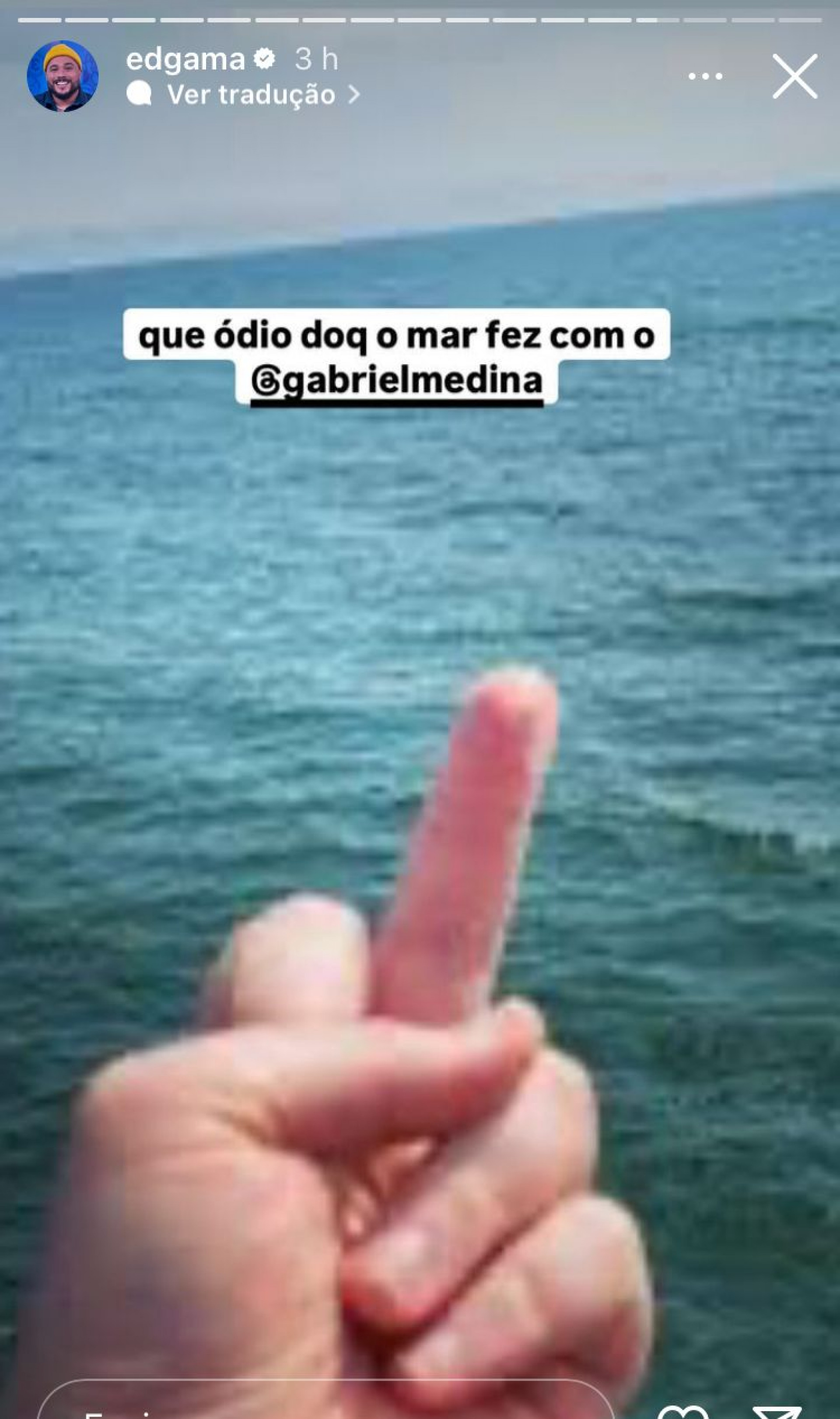 Famosos lamentam derrota de Gabriel Medina nos Jogos Olímpicos 2024 - Reprodução / Instagram