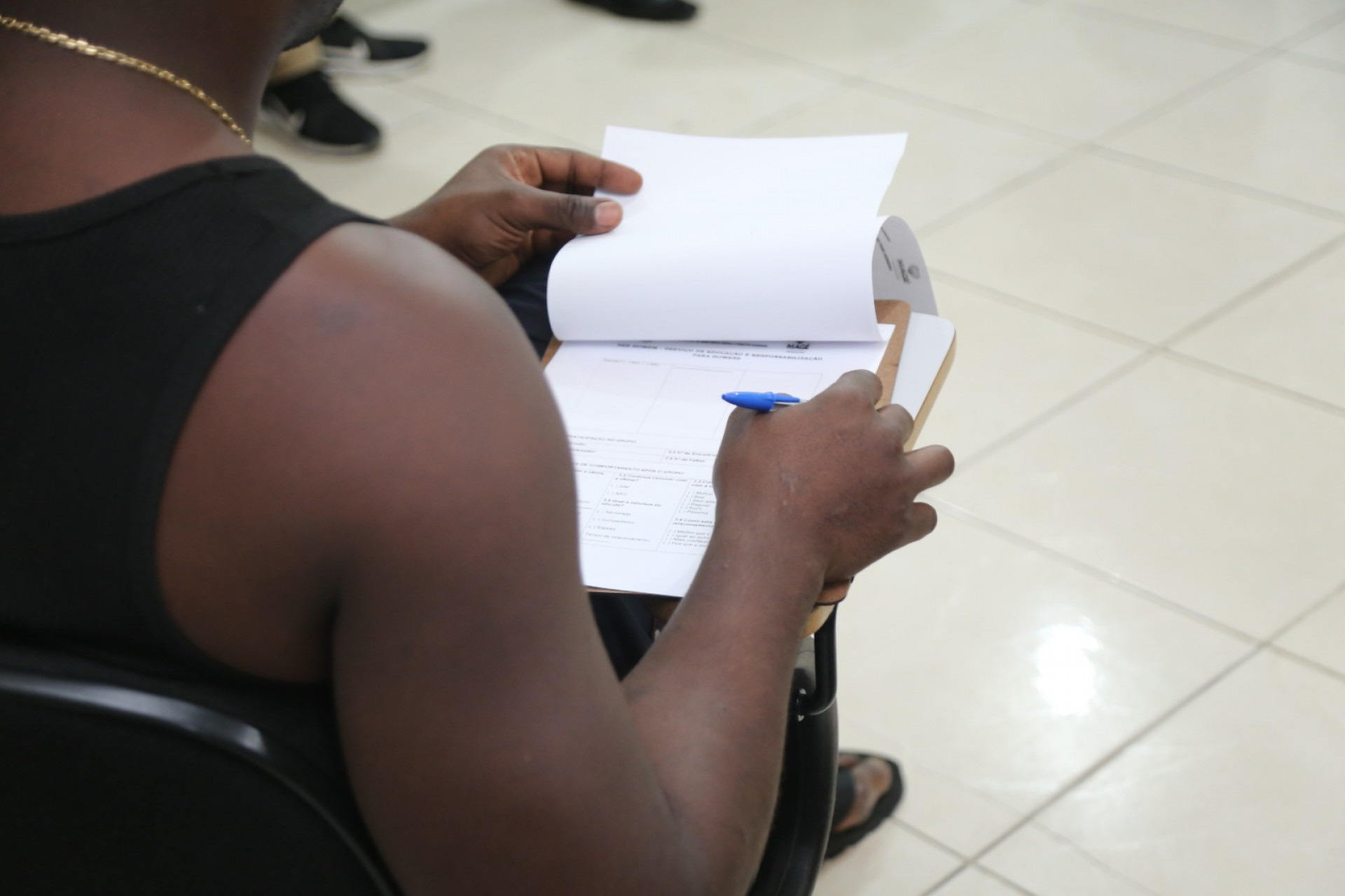 Homens assistem palestras e passam a ser multiplicadores de que a viol&ecirc;ncia contra a mulher &eacute; crime em Mag&eacute; - Prefeitura de Mag&eacute; / R&ocirc;mulo Barbosa