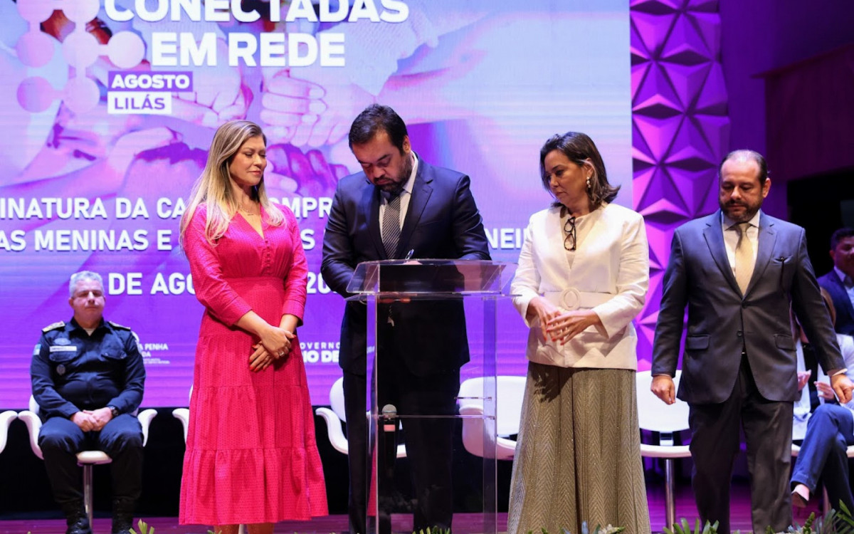 Cláudio Castro anuncia medidas políticas de combate à violência contra a mulher