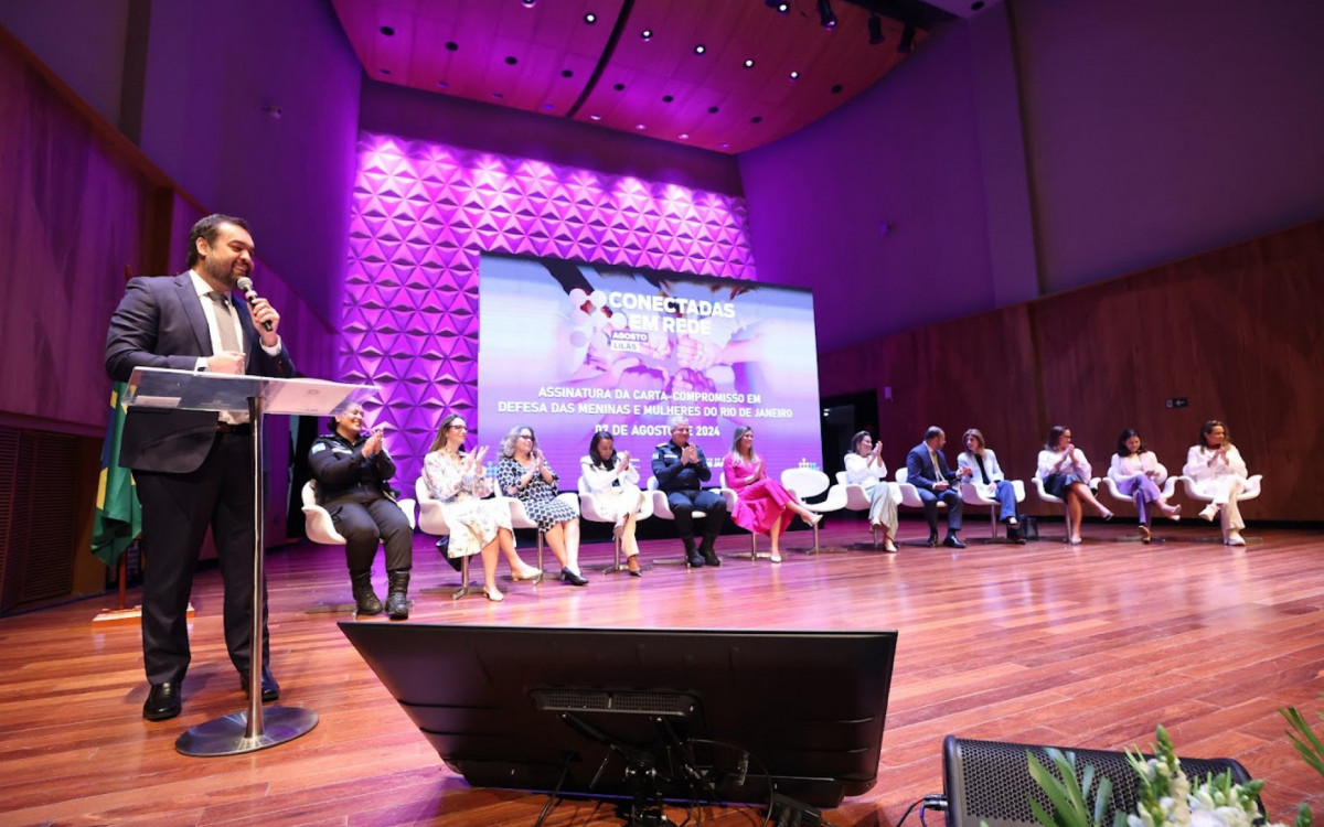 Cláudio Castro anuncia medidas políticas de combate à violência contra a mulher