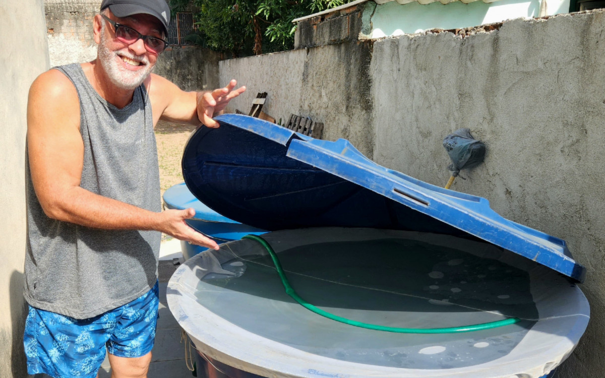 O aposentado Edilson Ferreira, residente há duas décadas no bairro Santo Elias