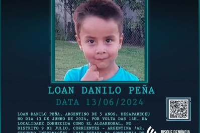 Disque Denúncia do Rio divulga cartaz pedindo informações sobre menino de 5 anos que sumiu na Argentina